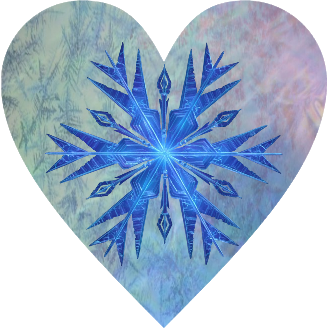 frozen heart snowflake freetoedit sticker by starrkami2712