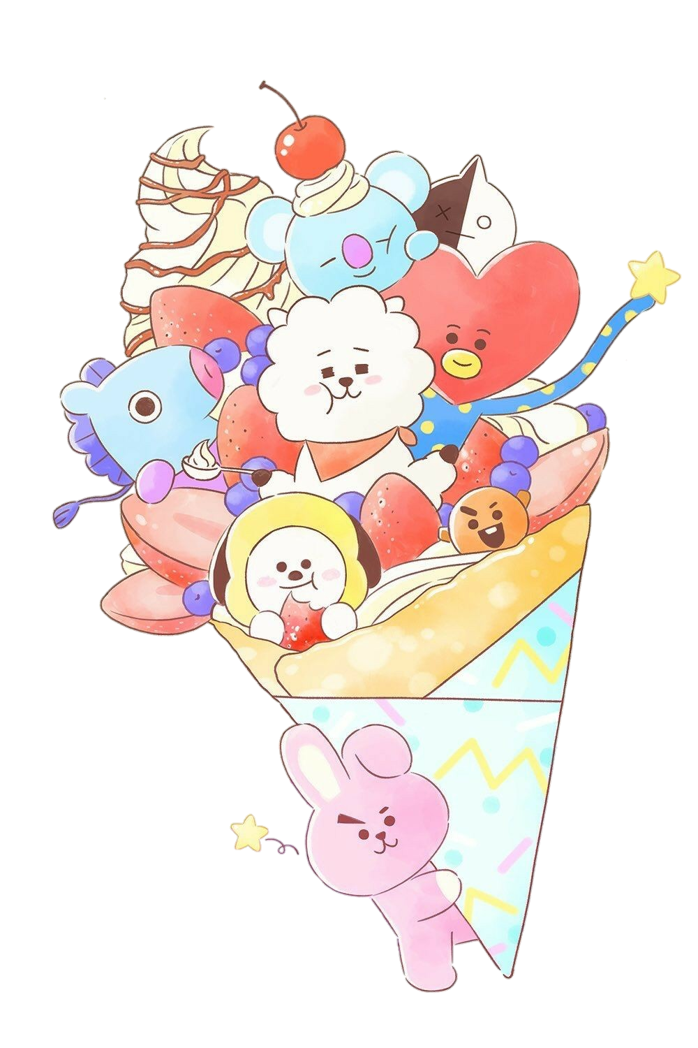 Bts bt21 рисунки