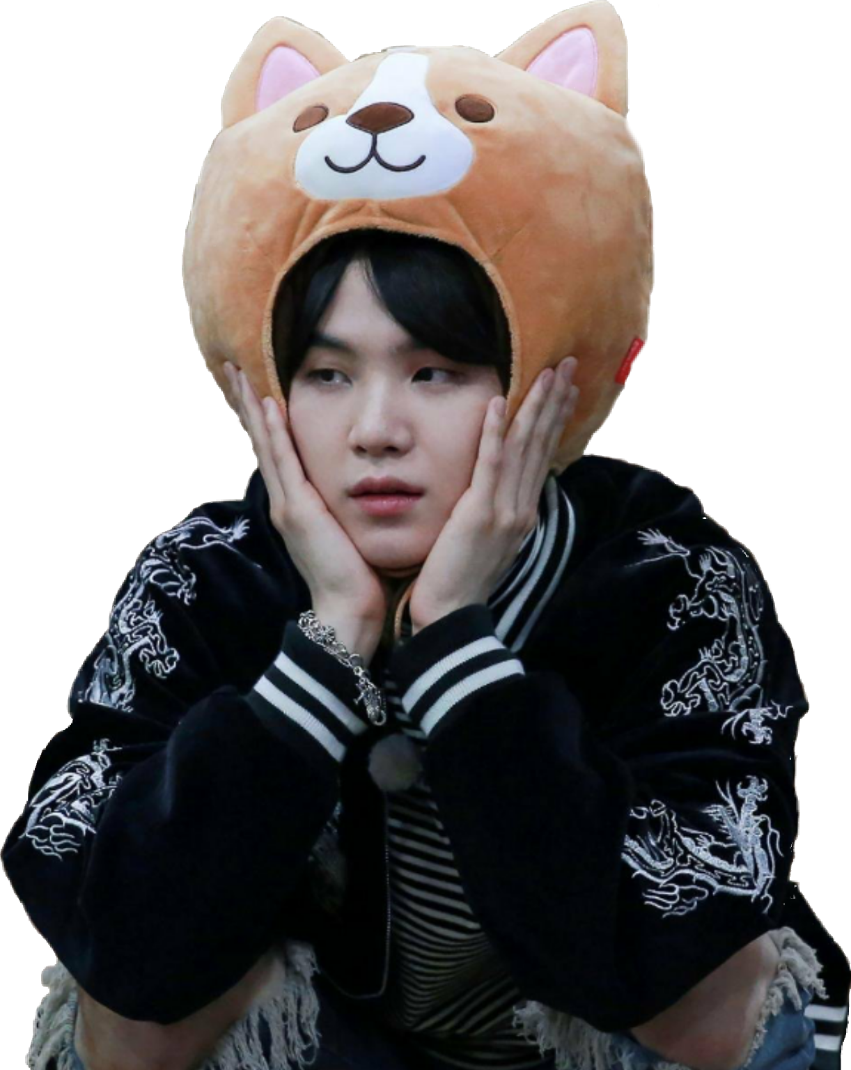 suga puppy cute yoongi freetoedit sticker by @kissemma3