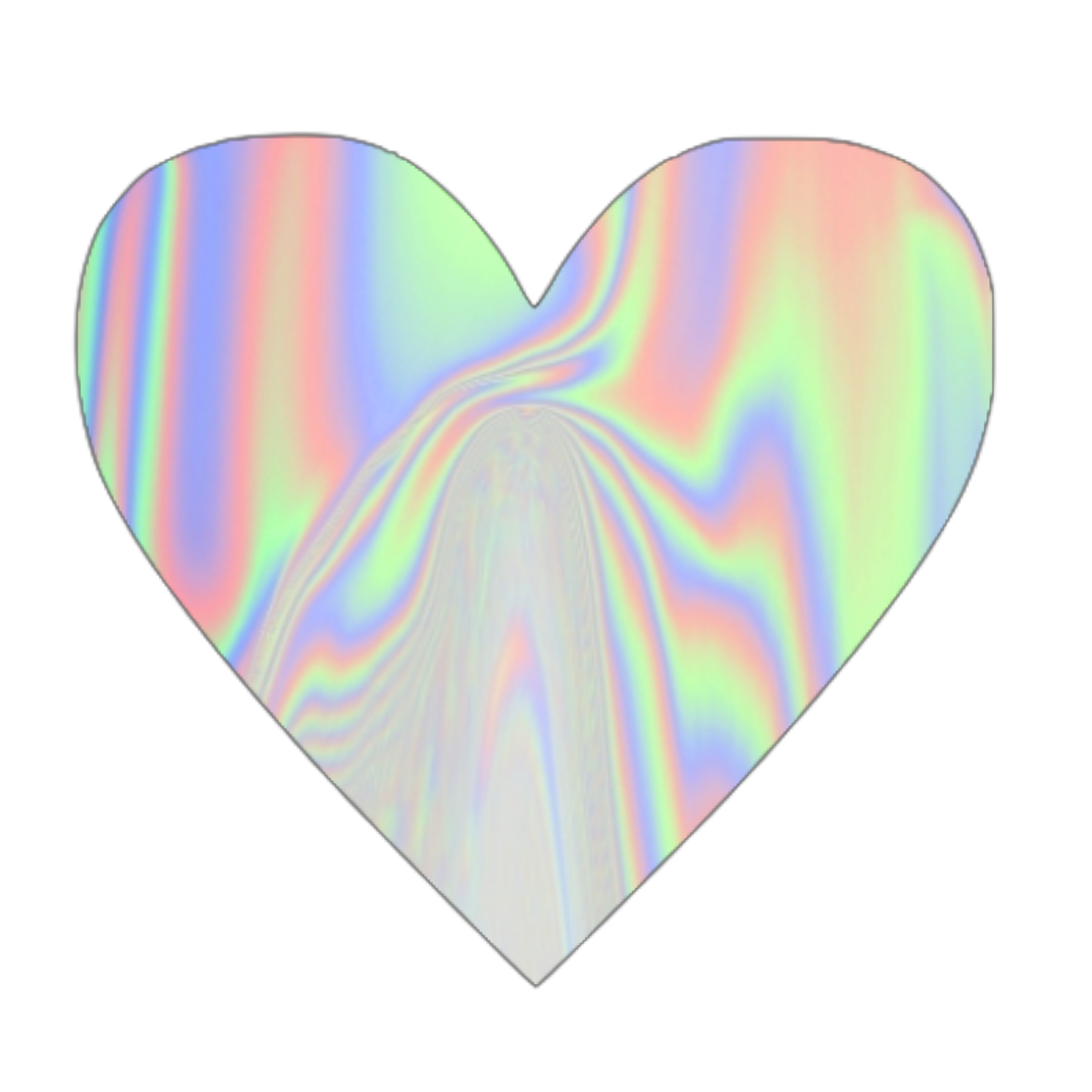ftestickers heart holographic tumblr sticker by @pann70.