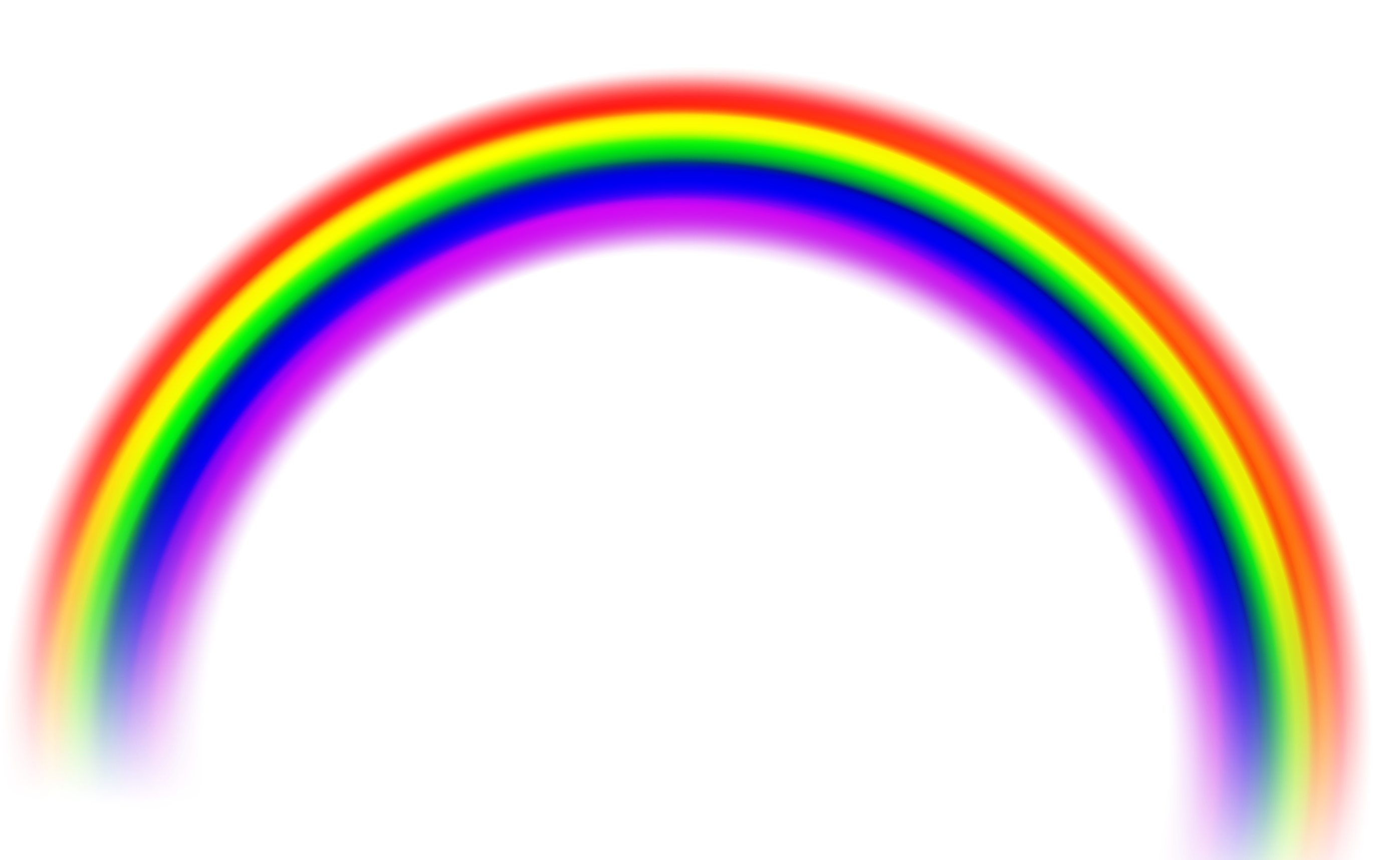 Радуга на прозрачном фоне для презентации