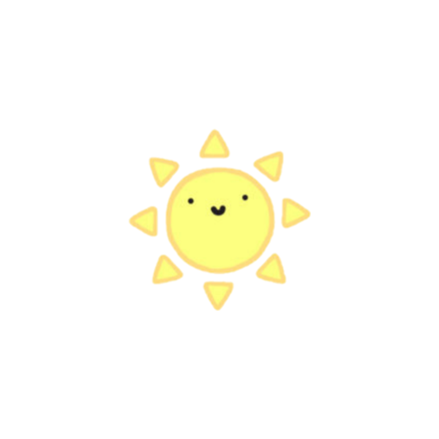 sun kawaii sky cute yellow emot aesthetic tumblr sticke...