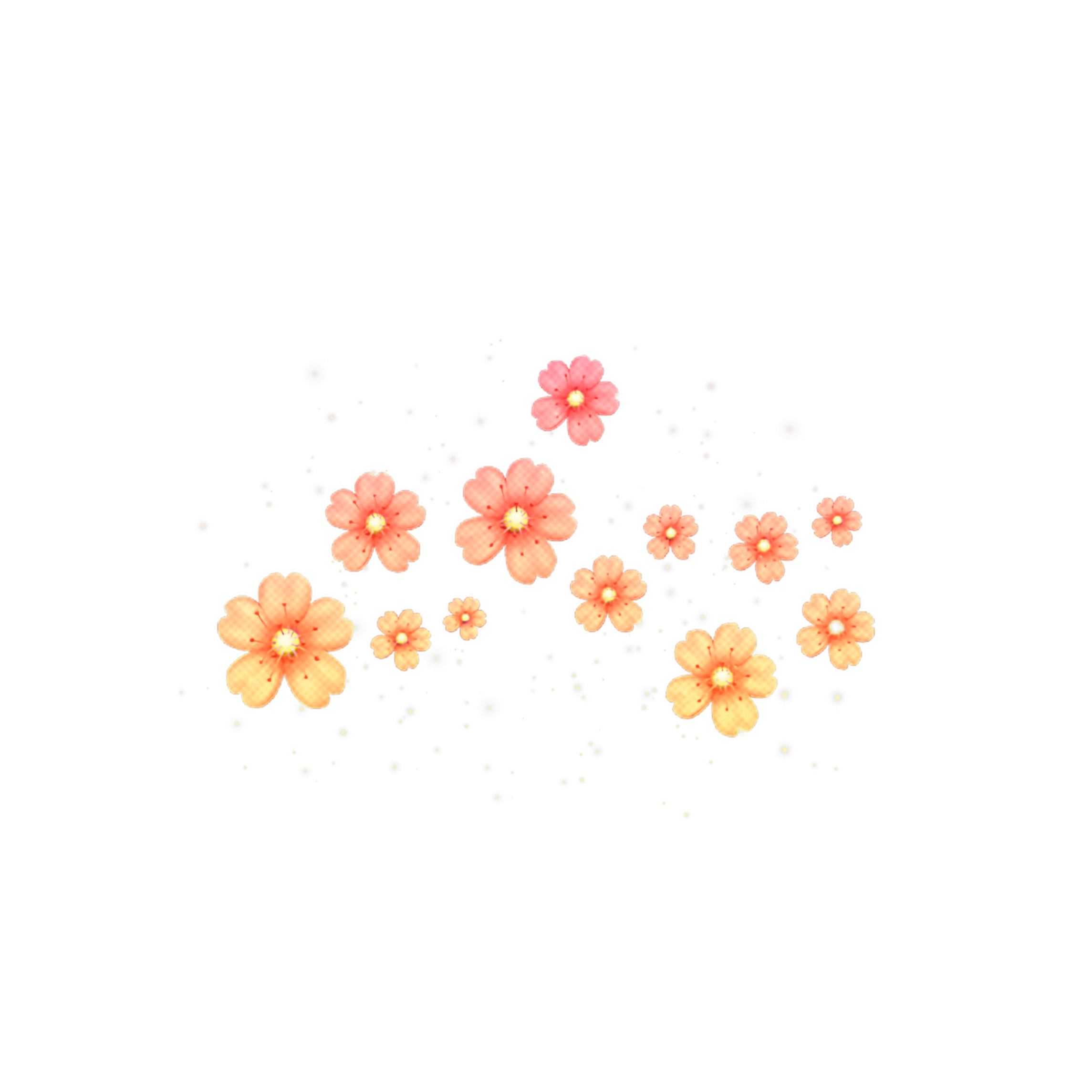 flower orange glitter nature sticker by qoutesforlife