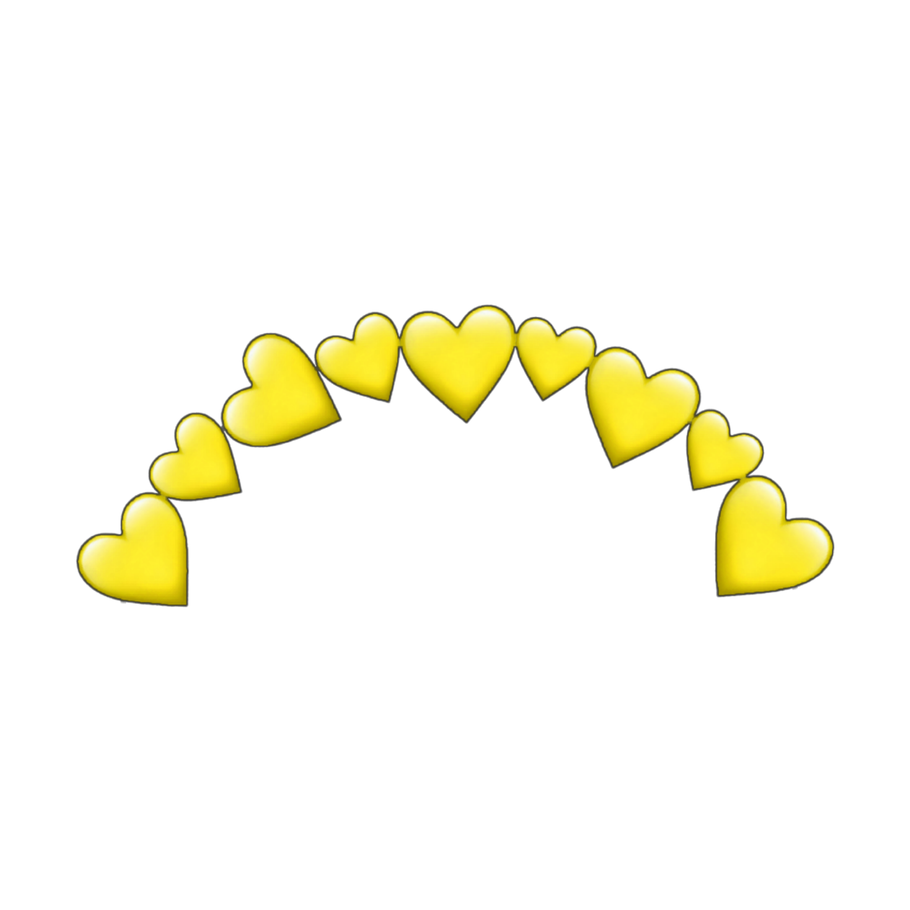 emoji heart yellow love pretty sticker by @chloe2915