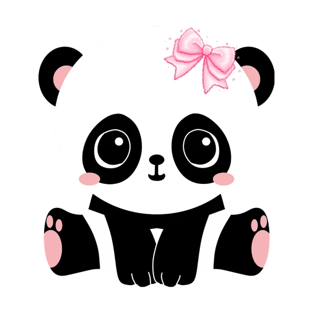 40+ Koleski Terbaik Stiker Panda Pink