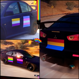 freetoedit gaypride car