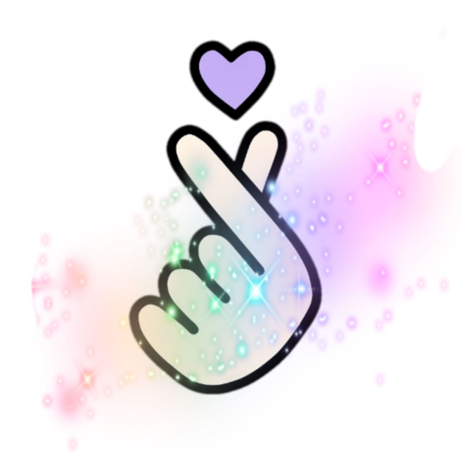 freetoedit hand heart kpoplove sticker by @amberleanne420