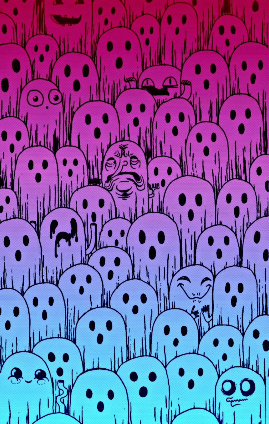 halloween ghosts bi lgbt wallpaper