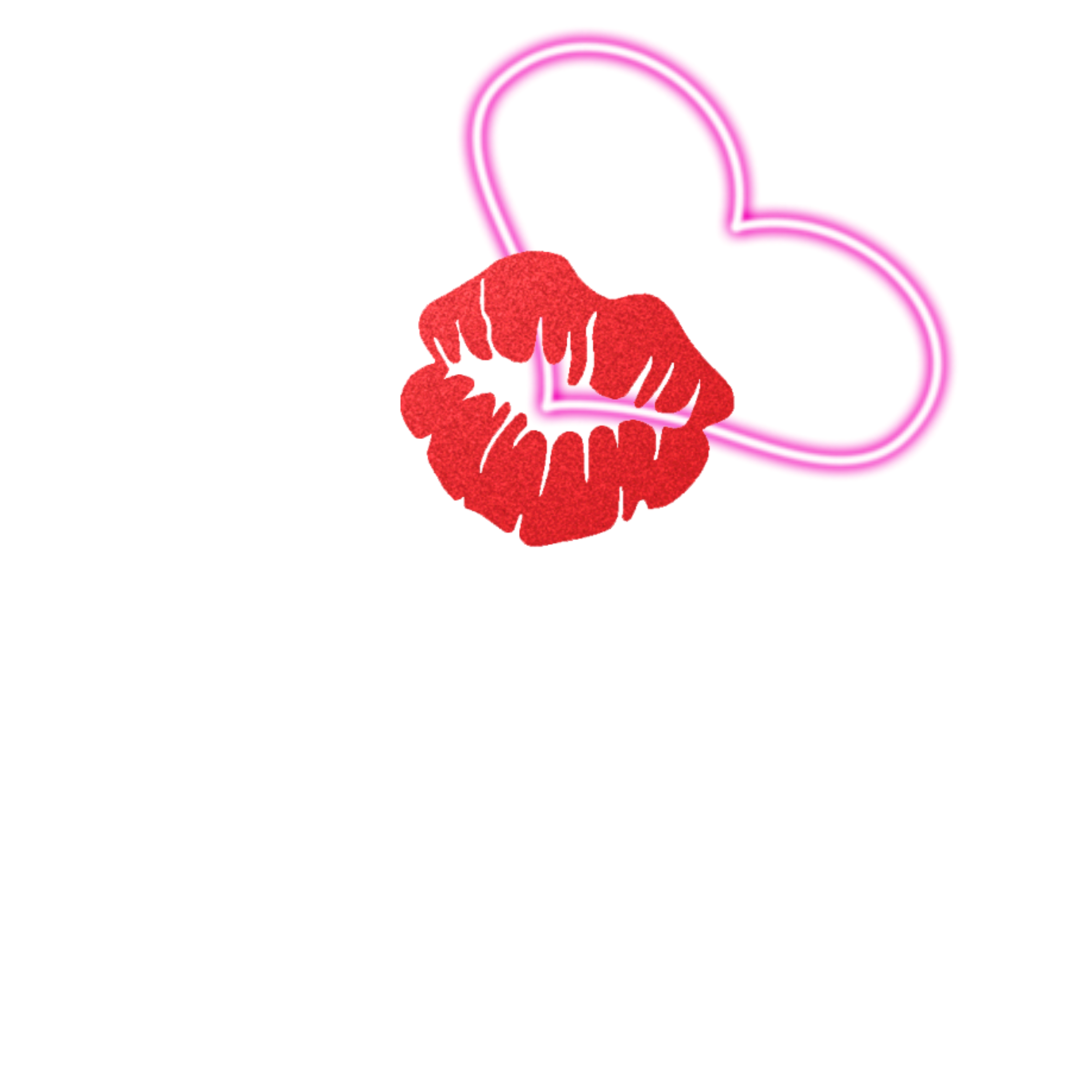 Mq Lips Red Hearts Neon Freetoedit Sticker By Qoutesforlife