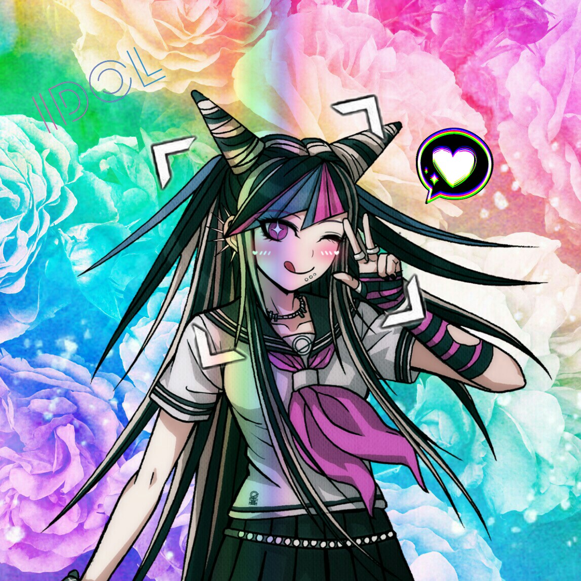 This visual is about freetoedit danganronpa2 ibuki #freetoedit #danganronpa...