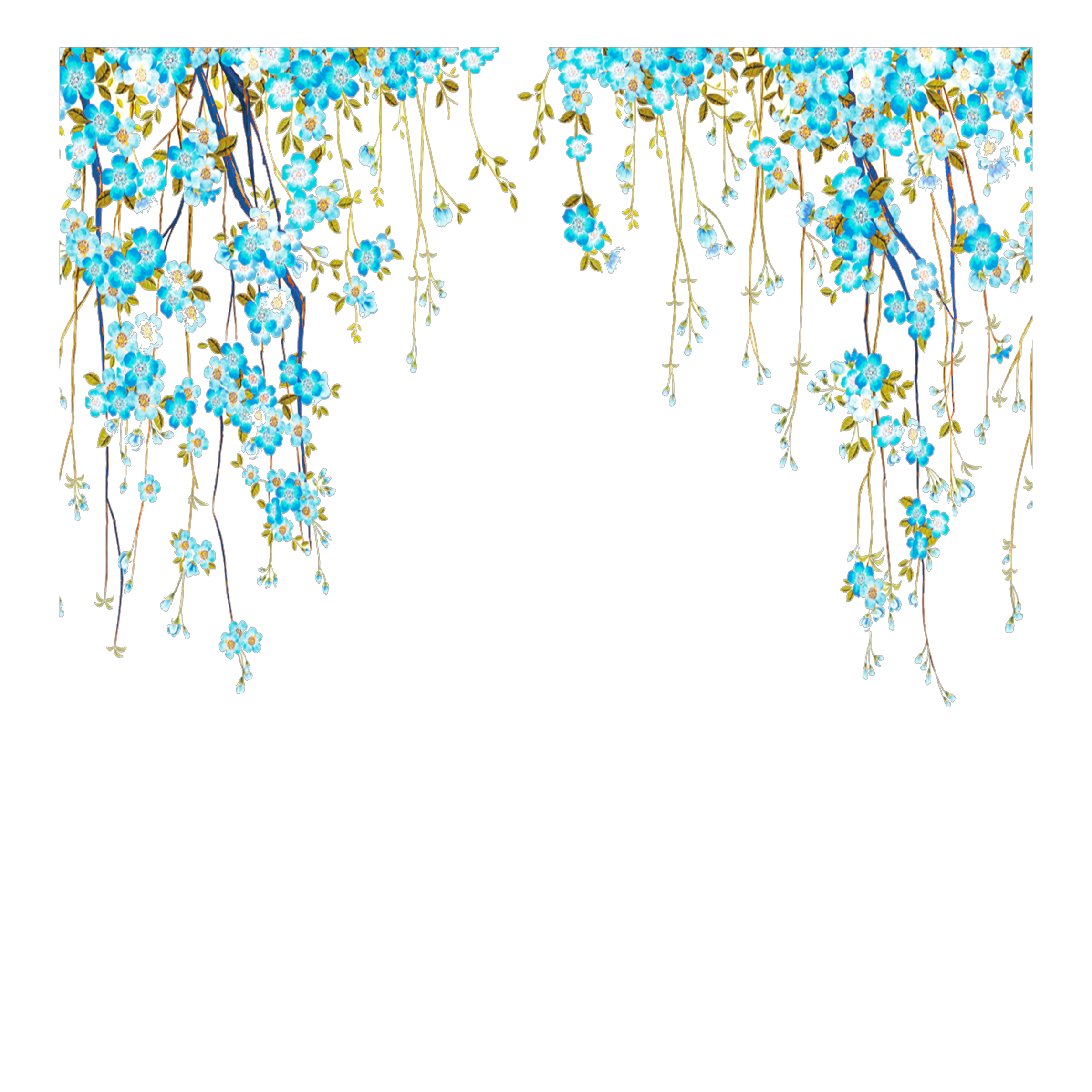 mq blue flowers flower hanging hanger...