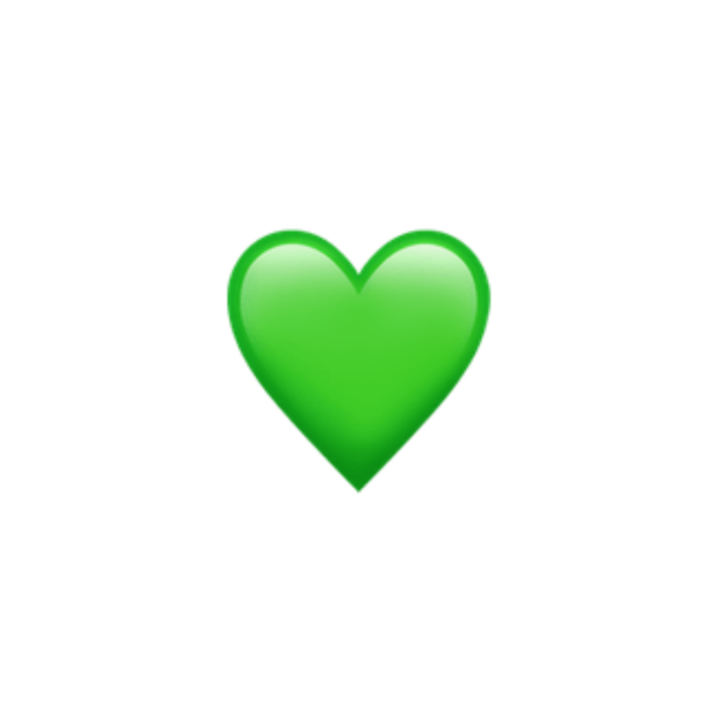 green heart cute hearts emoji apple imoji applemoji...