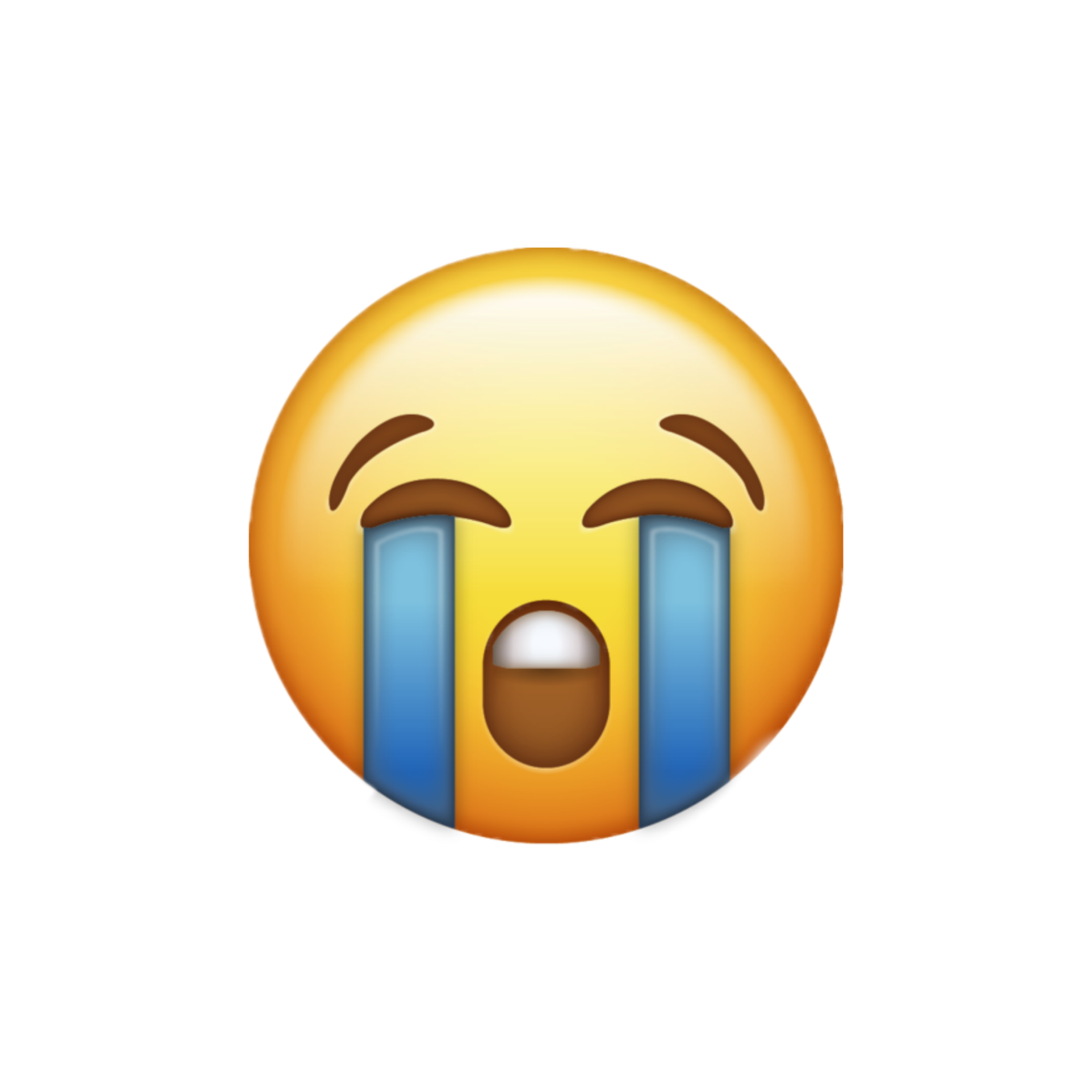  emoji  apple  pleure triste sad Sticker  by