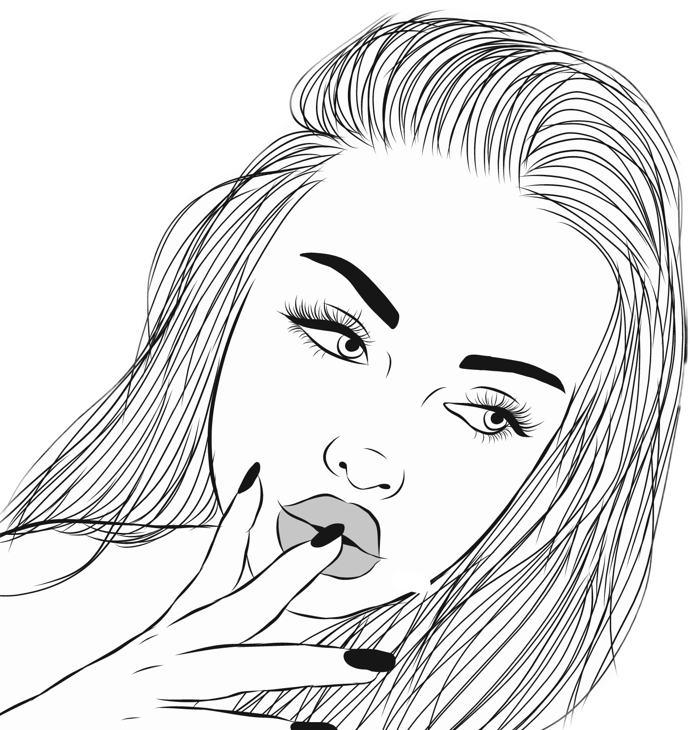Cartoon Outlines For Colouring Free Coloring Pages | My XXX Hot Girl