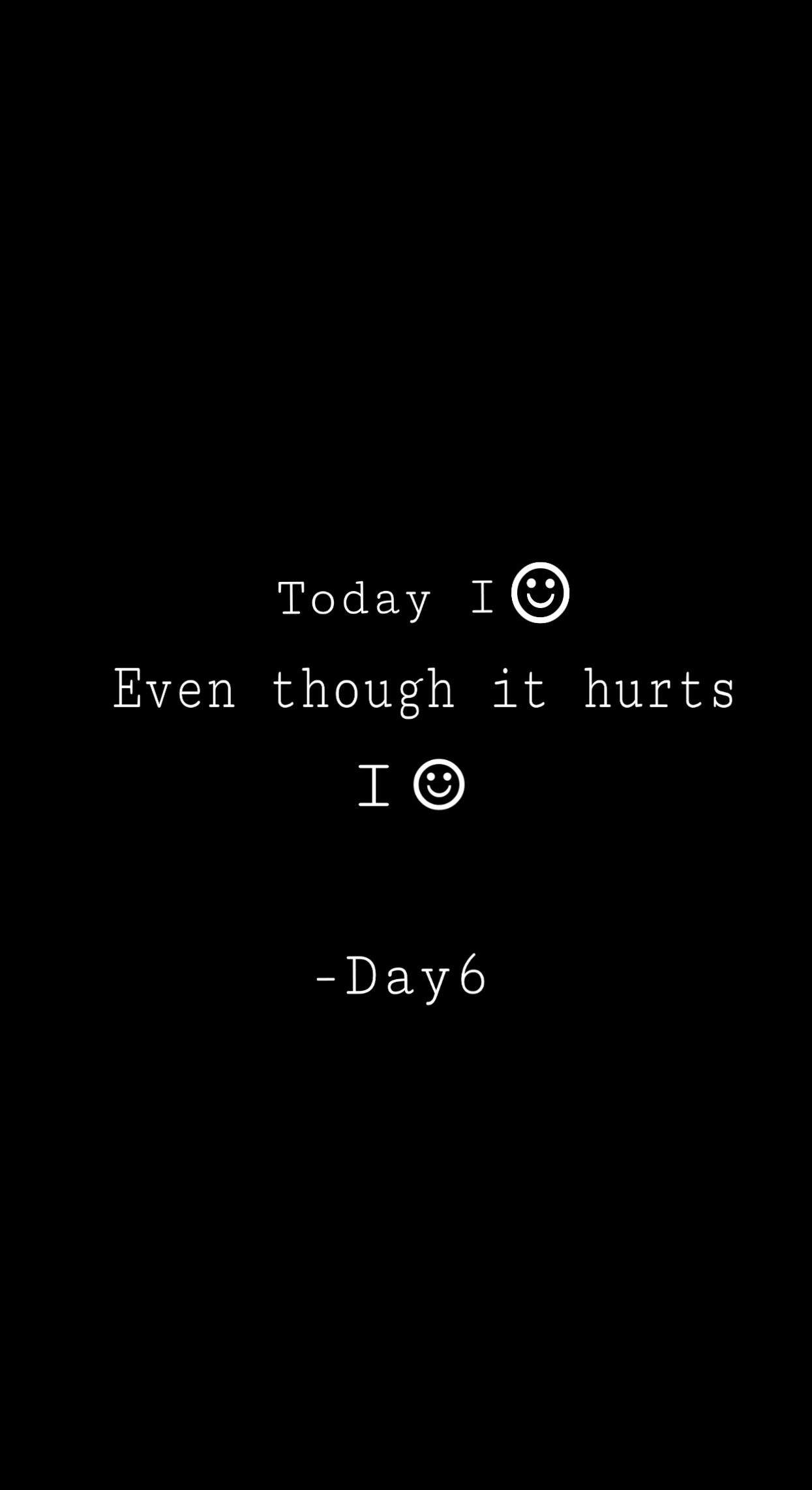 Day6 Kpop Phrases Sad Smile Wallpaper Hurt