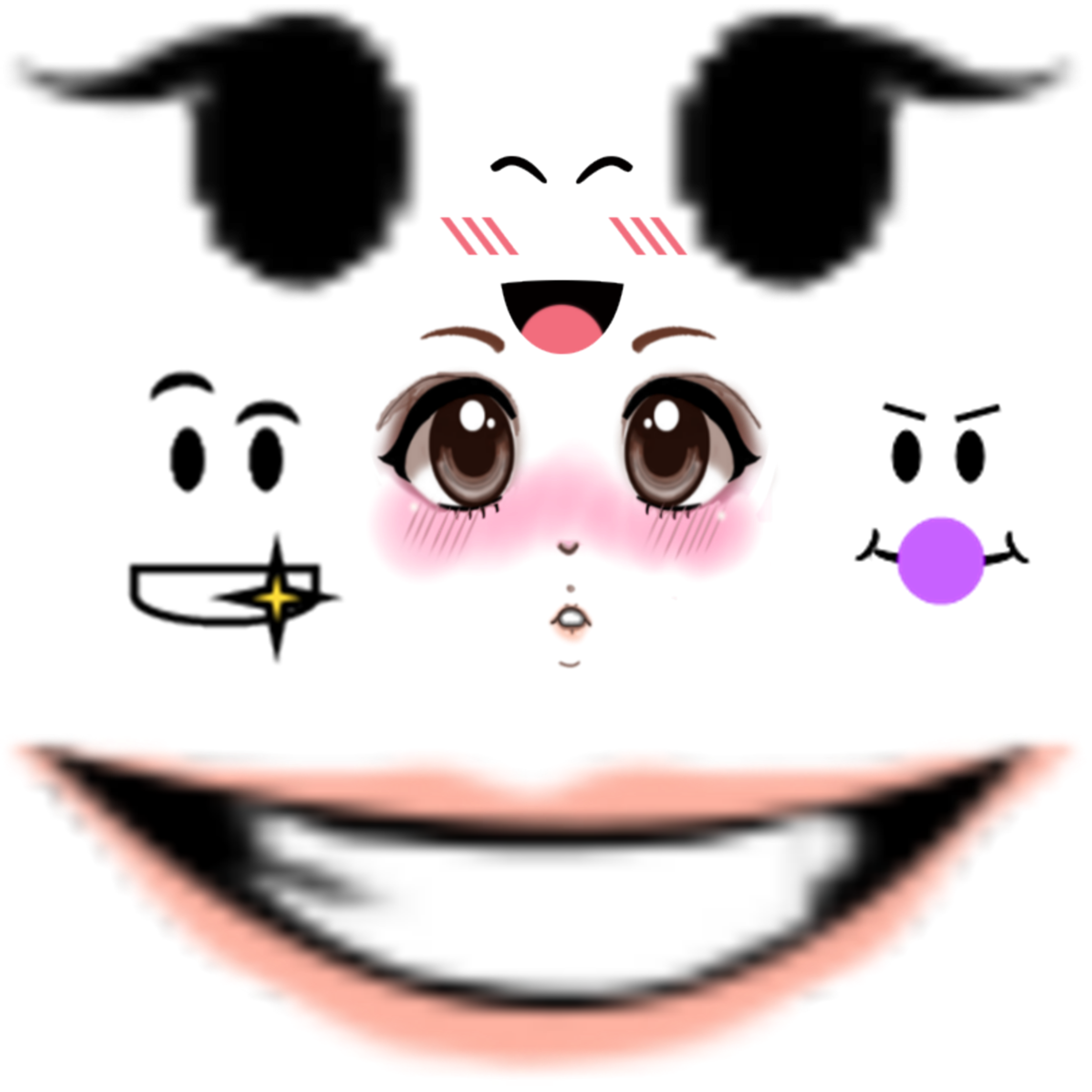 roblox faces freetoedit ROBLOX sticker by the_icon_of__sin