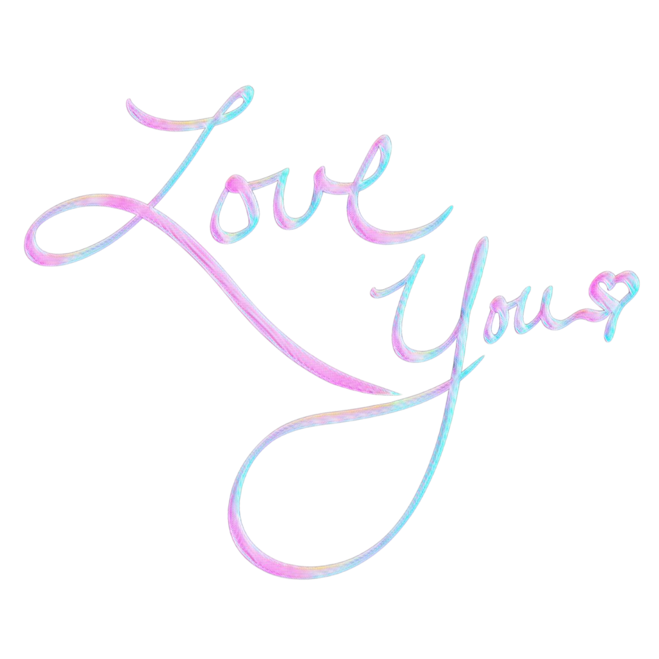 Mq Pink Love Blue Words Iloveyou Sticker By Marras