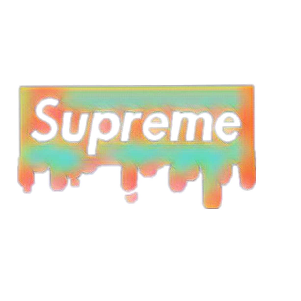 Supreme Supremelogo Drip Freetoedit Sticker By Pistachian