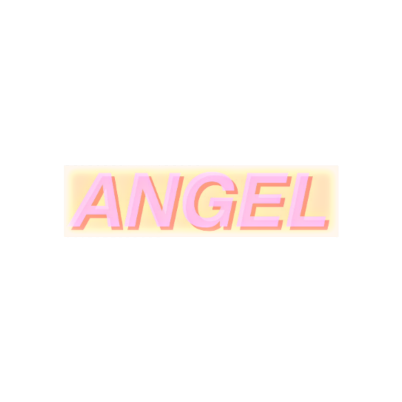 Angel Pink ангел надпись Sticker By Aleksandrakot1855