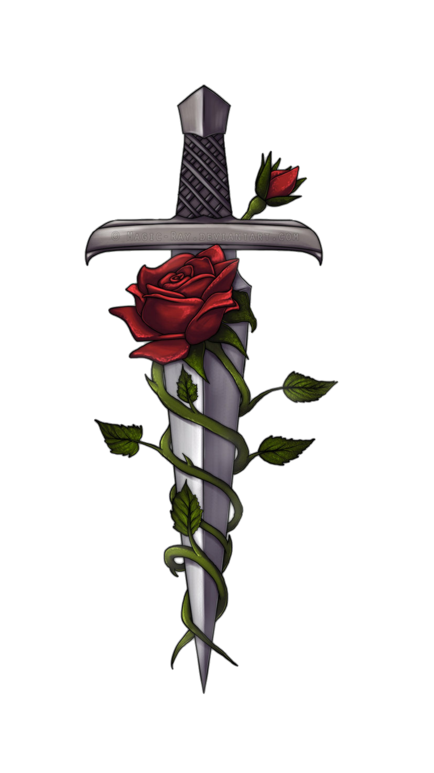 Rose knife. Тату кинжал с розой. Кинжал с цветами. Меч обвитый розой.