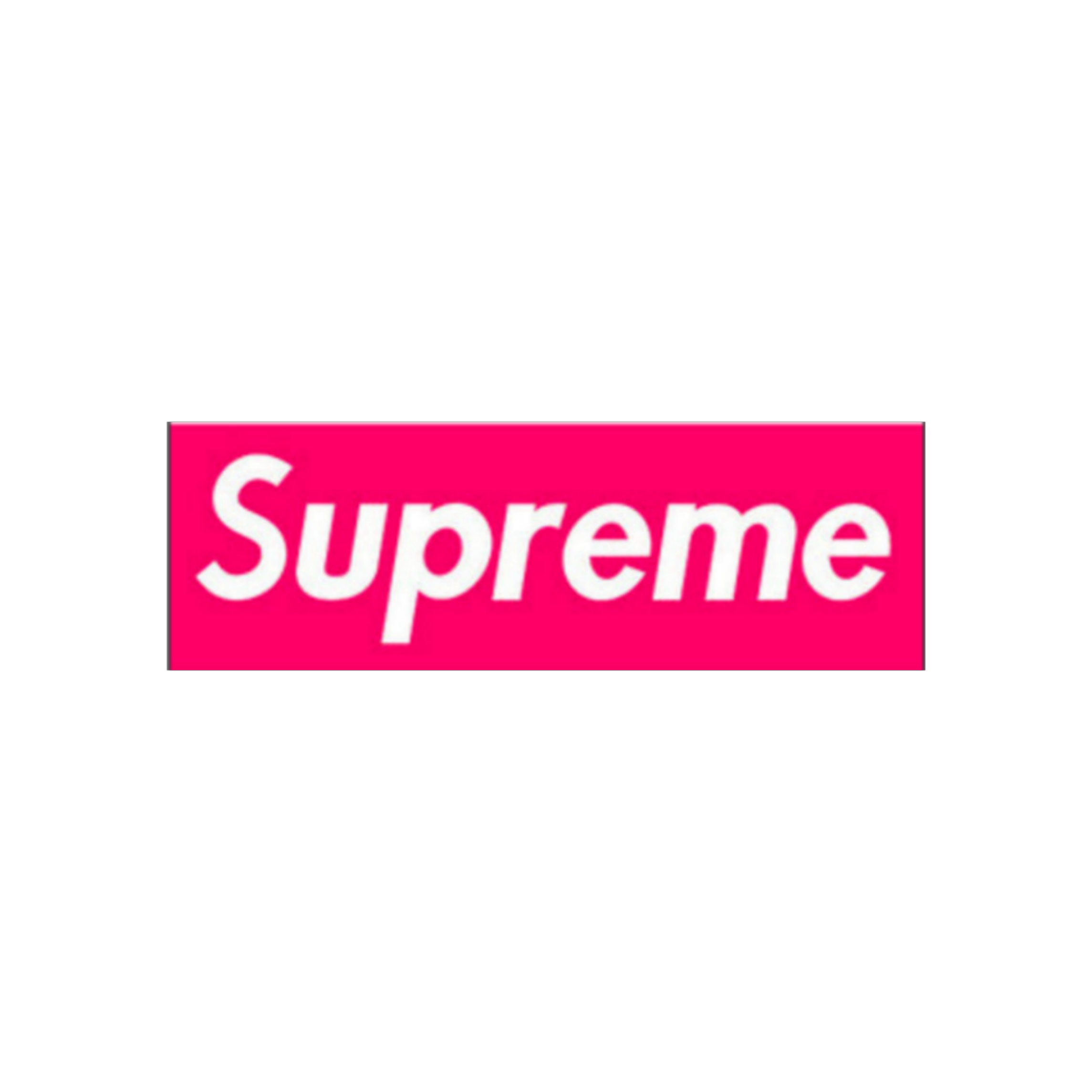 pink supreme sticker