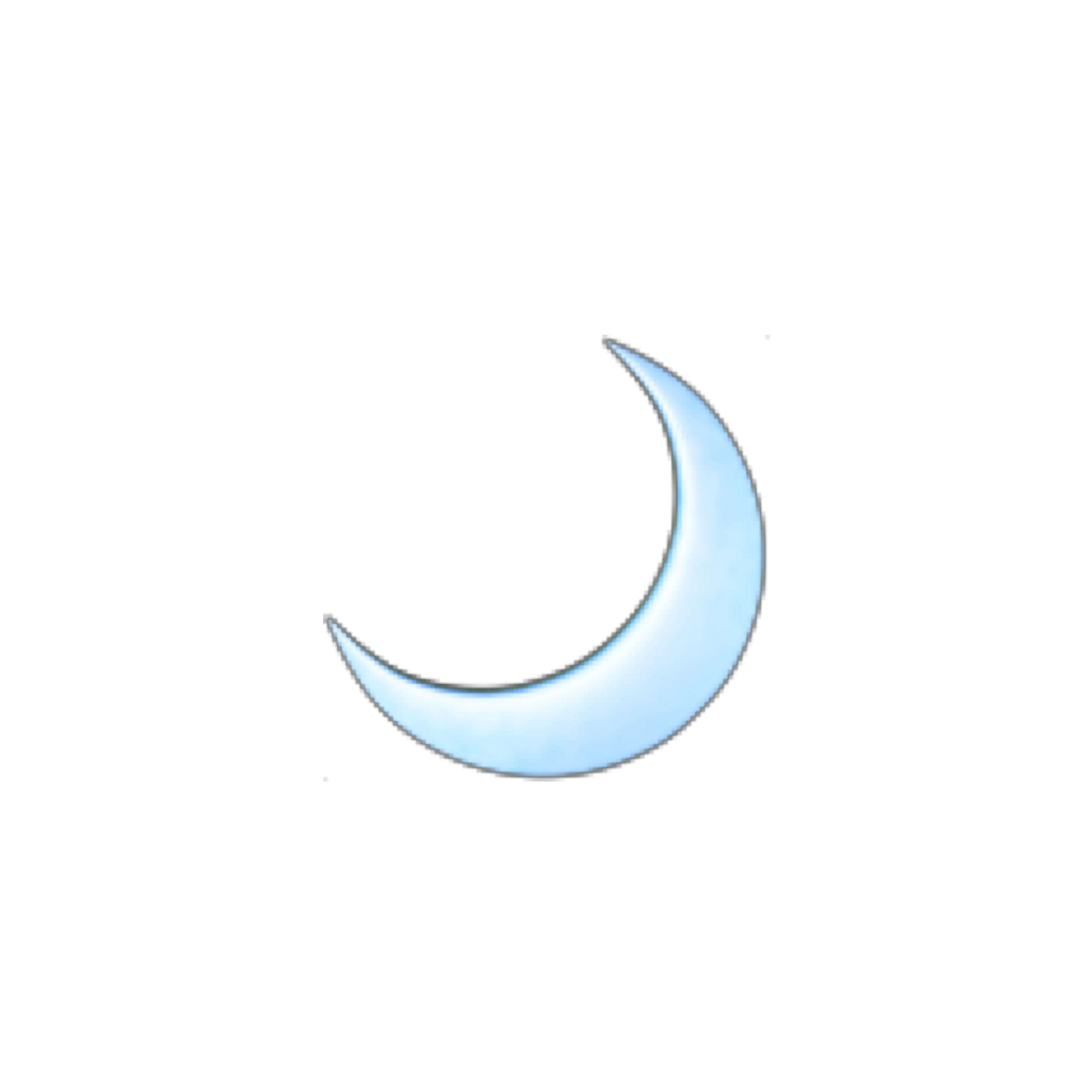 sticker freetoedit Blue moon emoji sticker by _squeamy