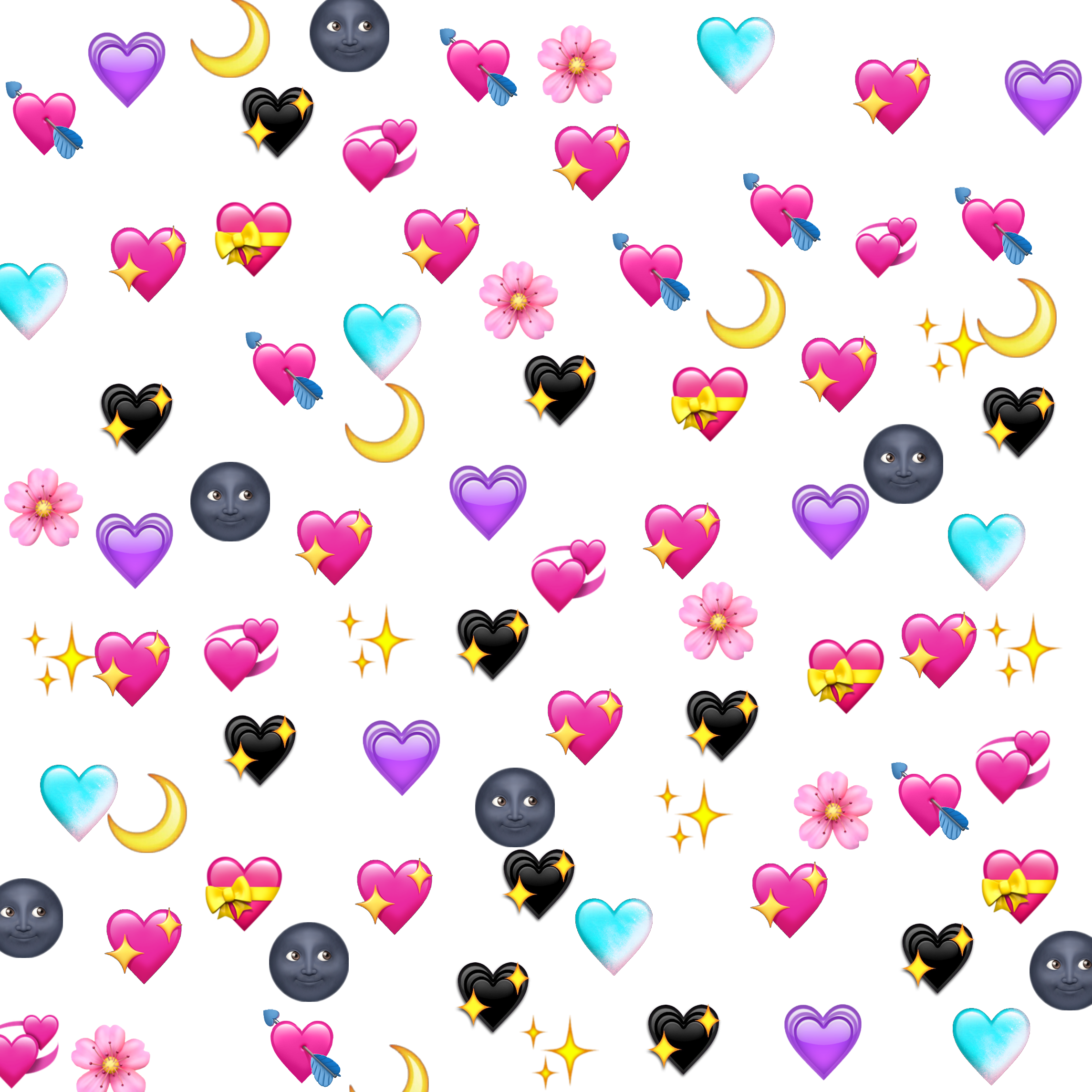 corazones corazon emoji emojis sticker by @la_hunikolnia