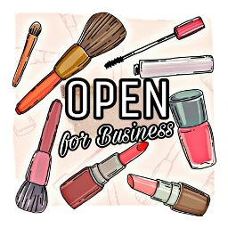 freetoedit open business makeup shop