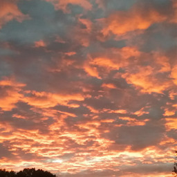 sunrise morning colorful orange sky freetoedit