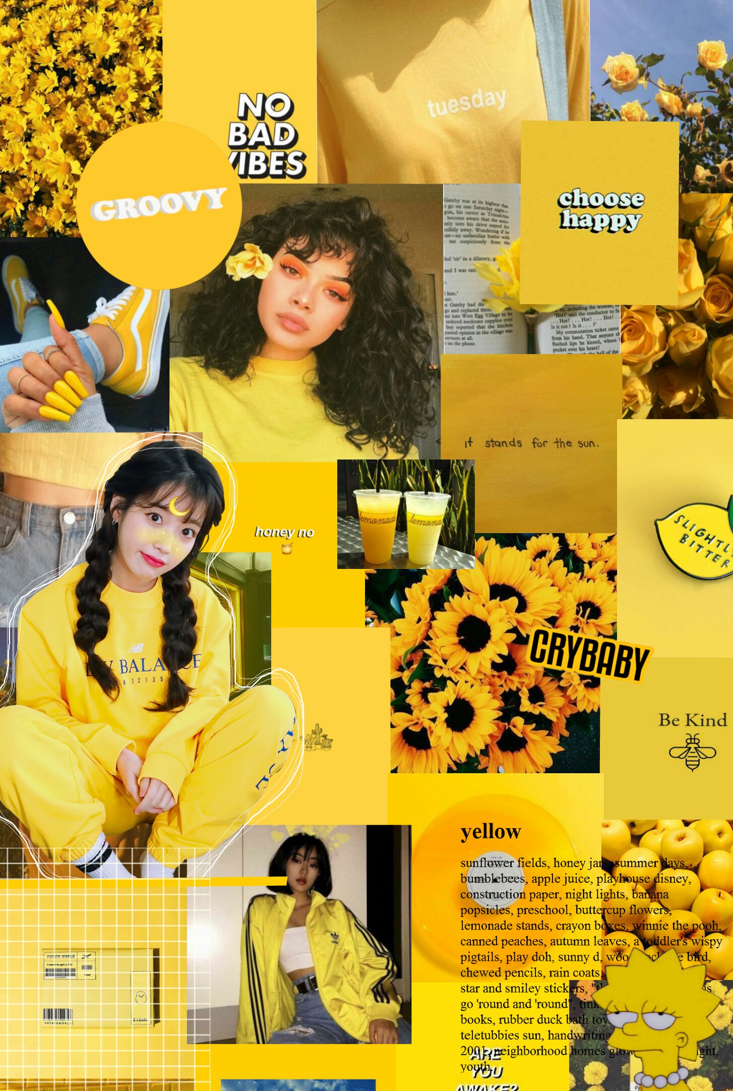iu yellow aesthetic collage ♡...