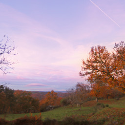manzalvos galicia spain autumn landscape