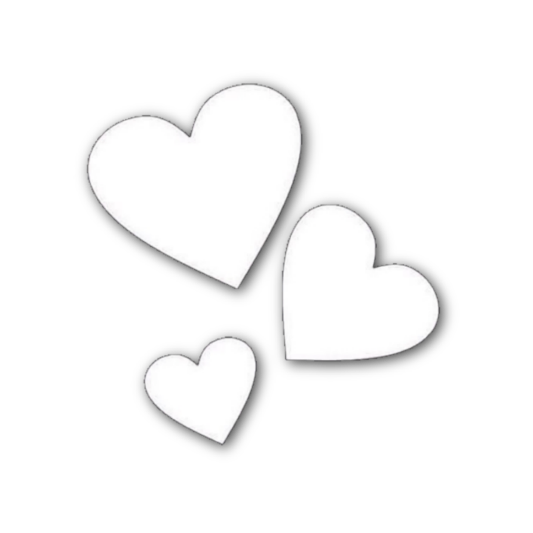 heart hearts aesthetic icon overlay sticker by @itzblacktzy.