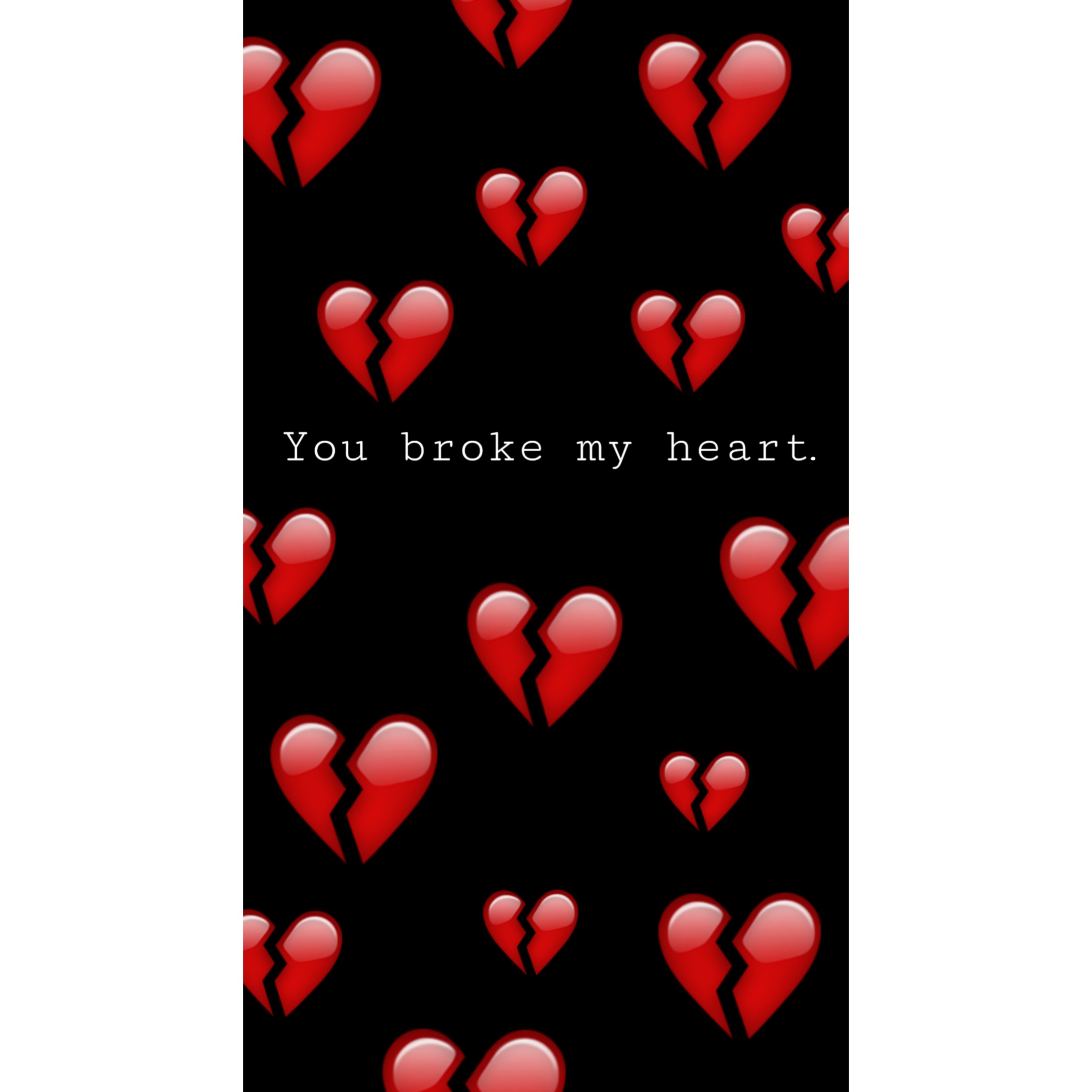 This visual is about freetoedit heartbroken brokenheart sadness broken You broke...