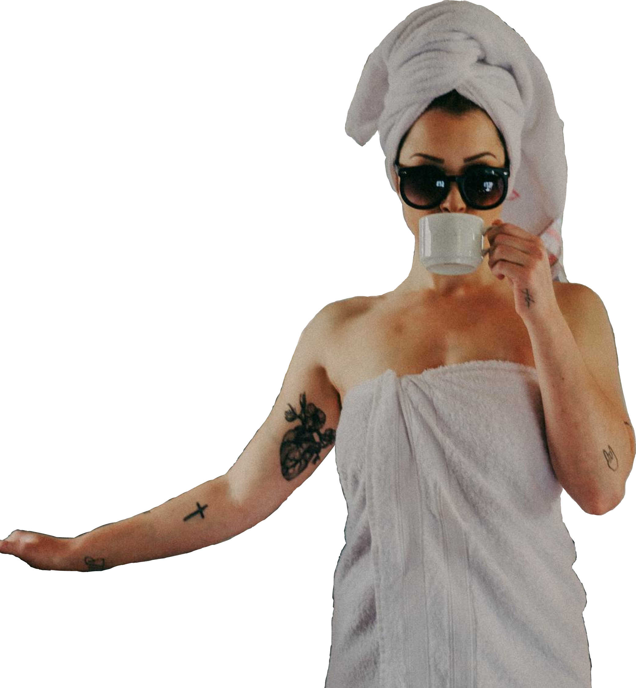 Girl Towel Bath Art Freetoedit Sticker By Pix Pics