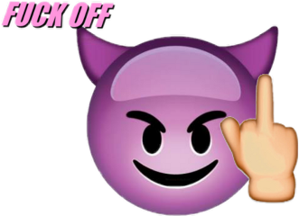 evil fuck off fuckoff purple freetoedit