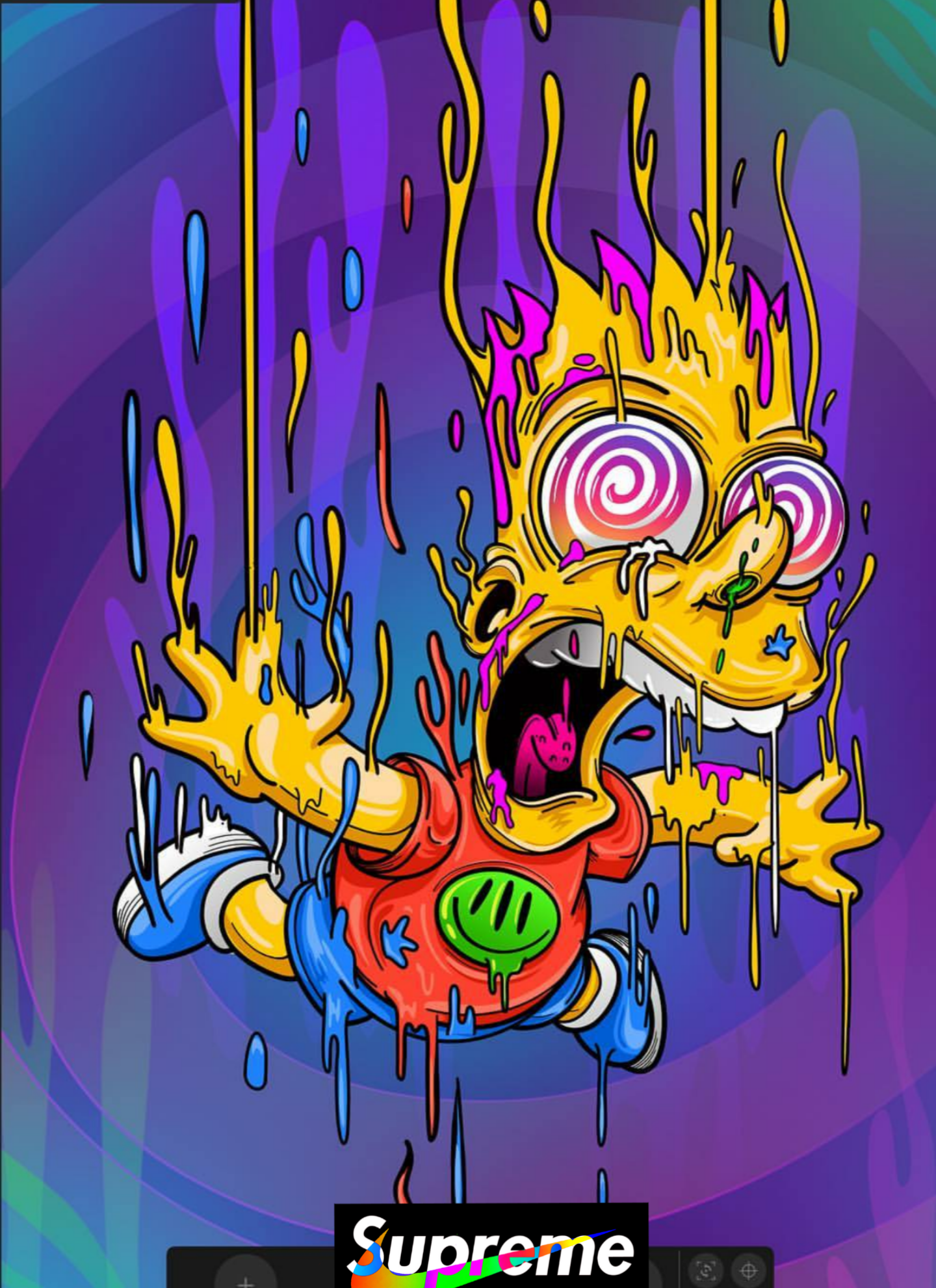 TrippyBart Simpson Simpsons BartSimpson Art TheSimpsons...