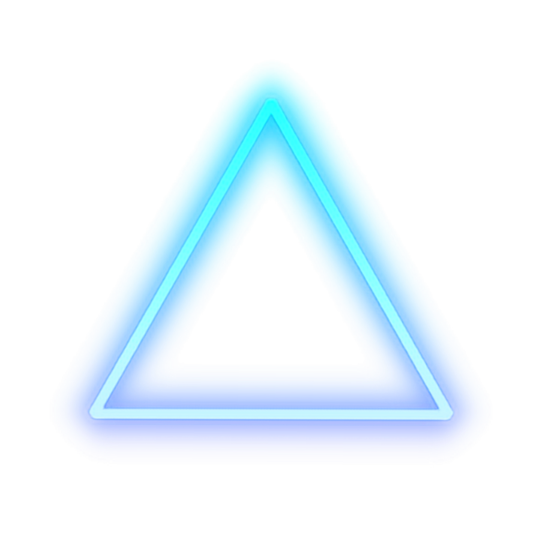 neon triangle - Sticker by Kristina Cotova