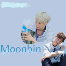 freetoedit munbin moonbin blue happymoonbinday