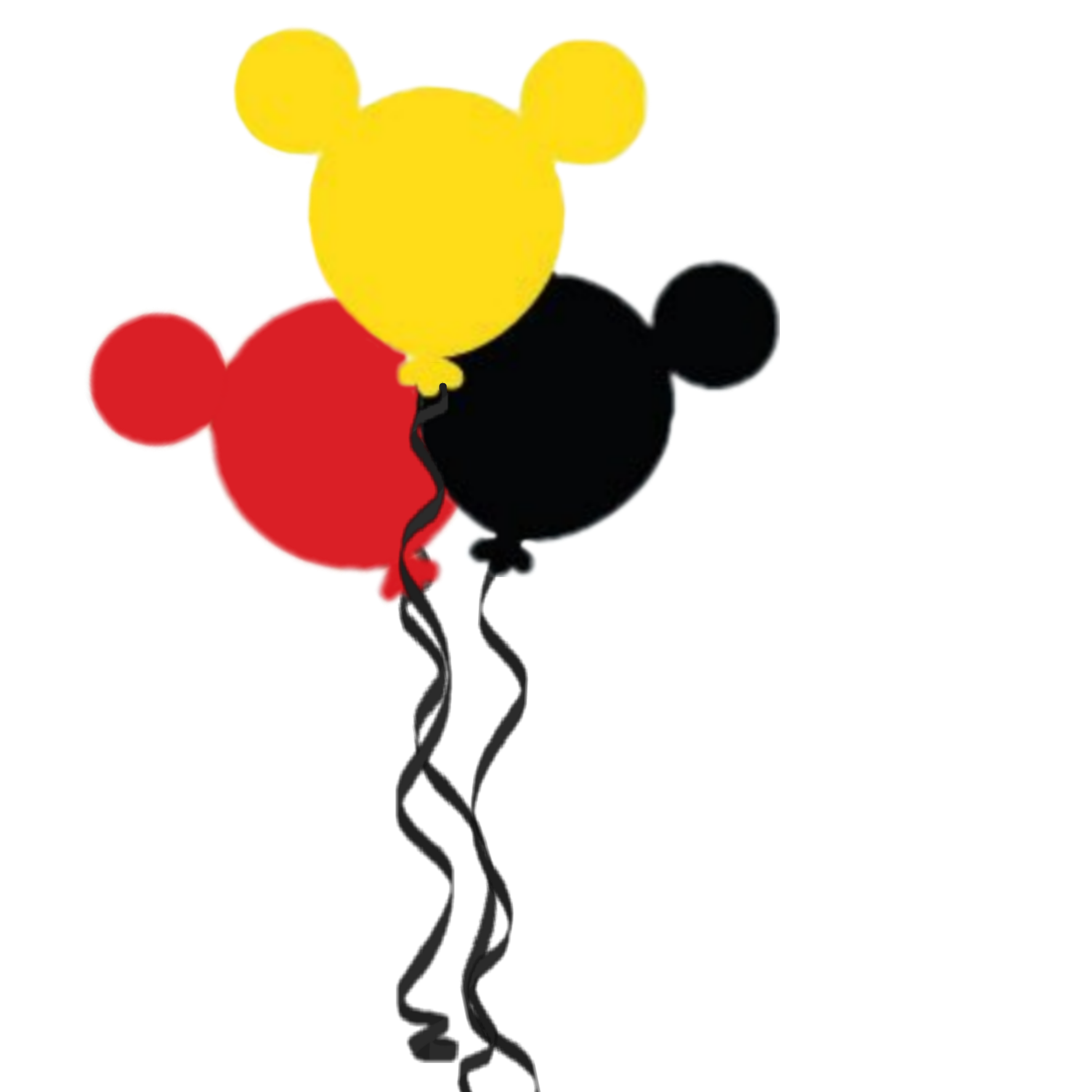 Mickey balloons clipart