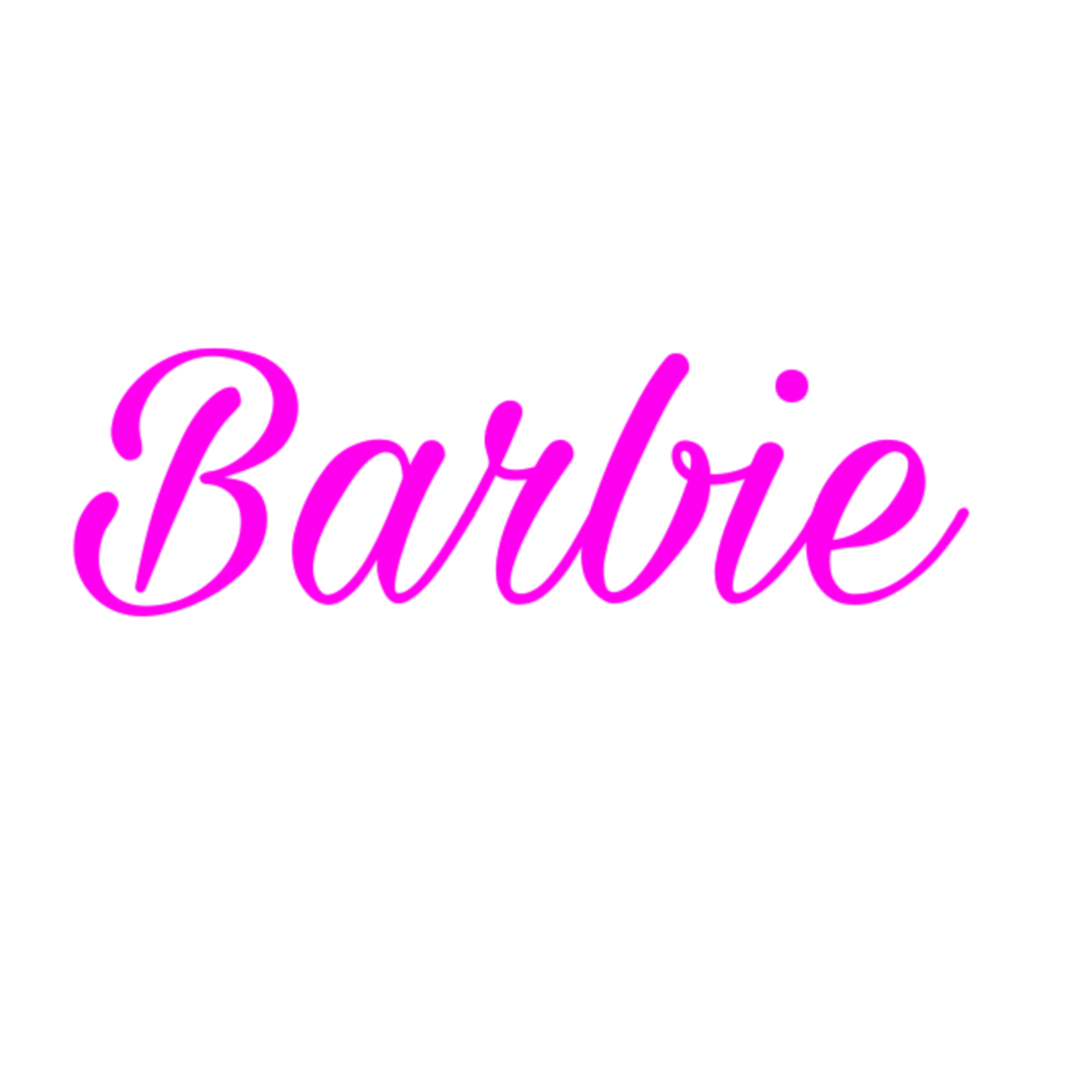 barbie logo sticker