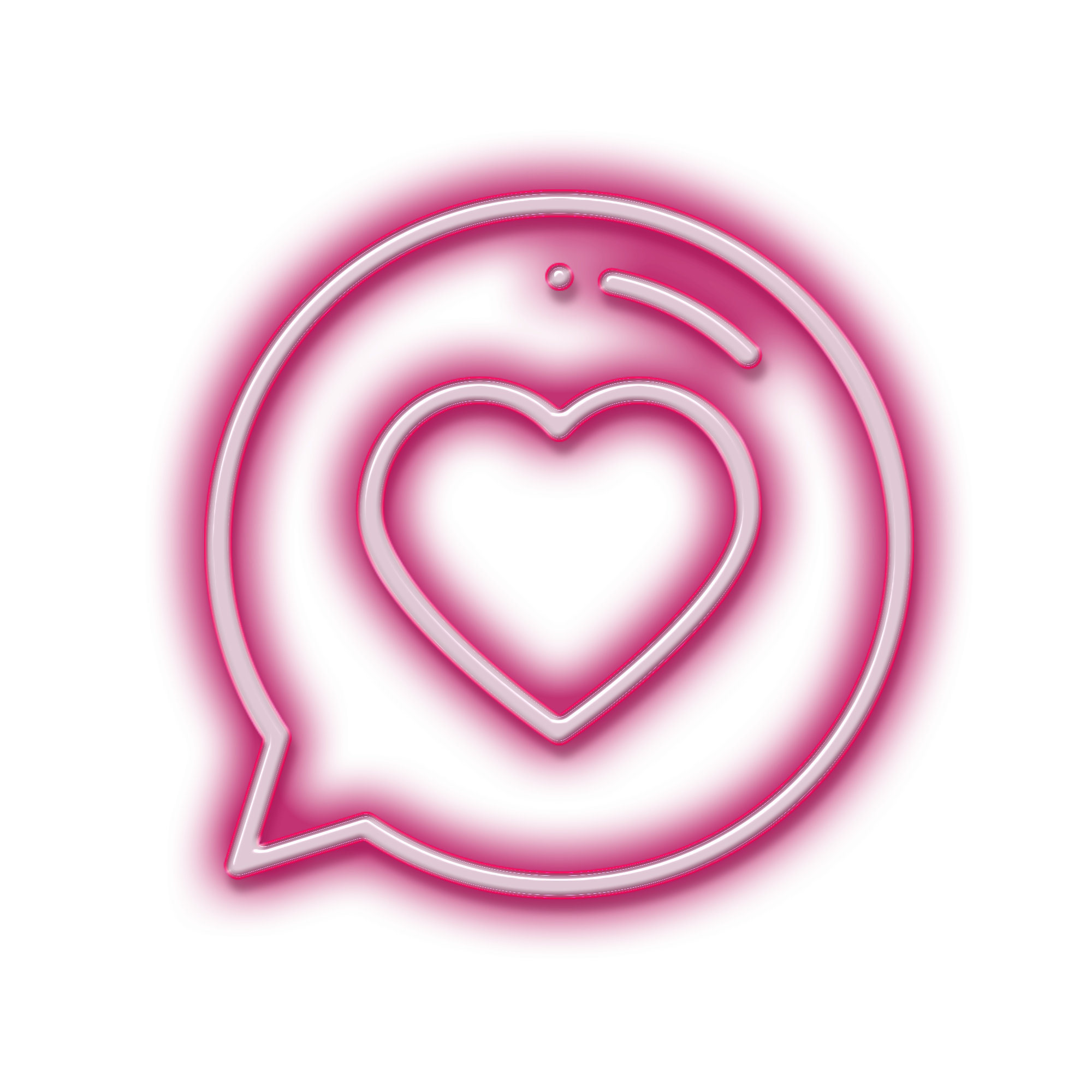 neon heart love whatsapp 4asno4i sticker by 4asno4i