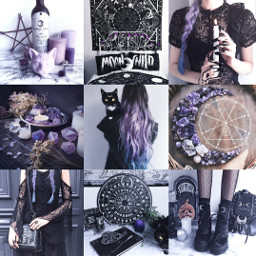 aesthetic witchaesthetic purple black goth