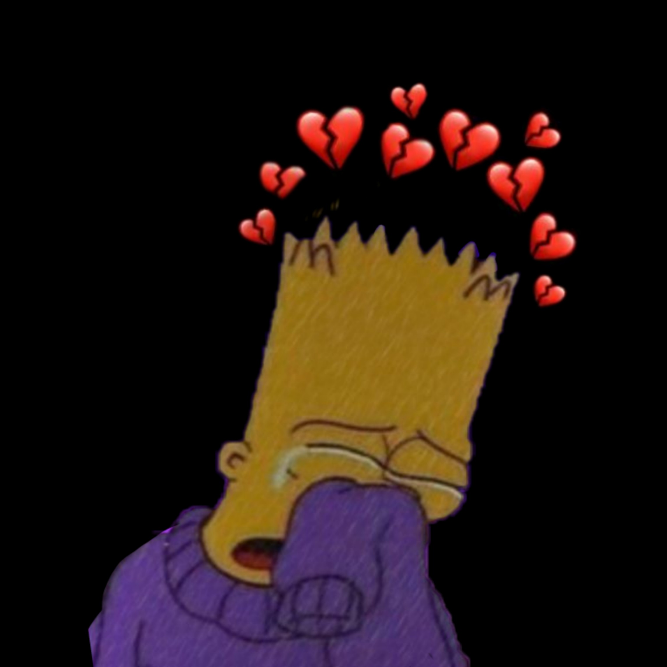 Freetoedit Bartsimpson Bart Simpsons Brokenheart Cry