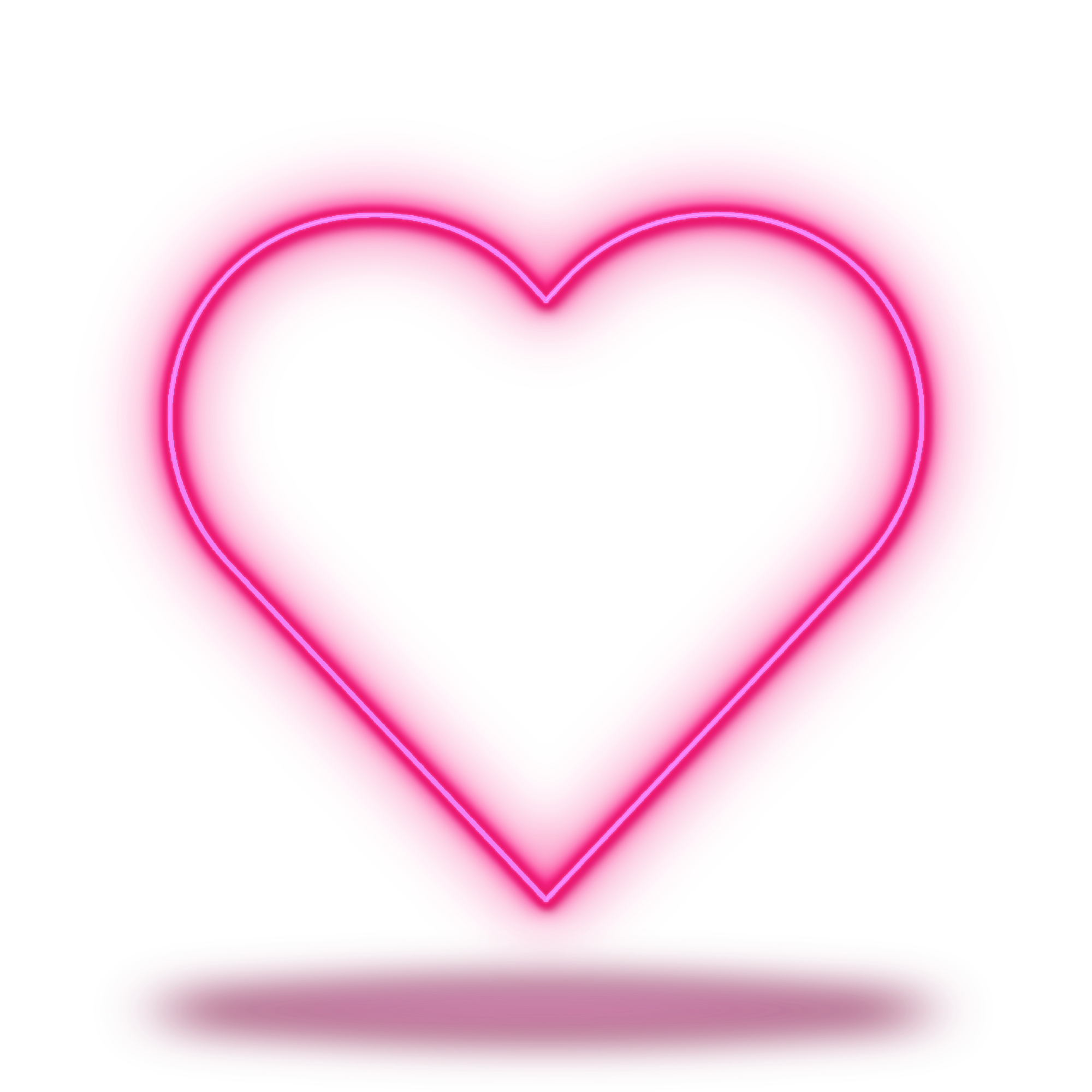 Neon Heart Png - Free Logo Image