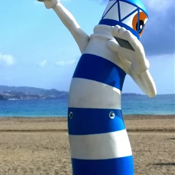 faro lighthouse malaga spain beach pcbeachtime pcblueandwhite pcstatue statue