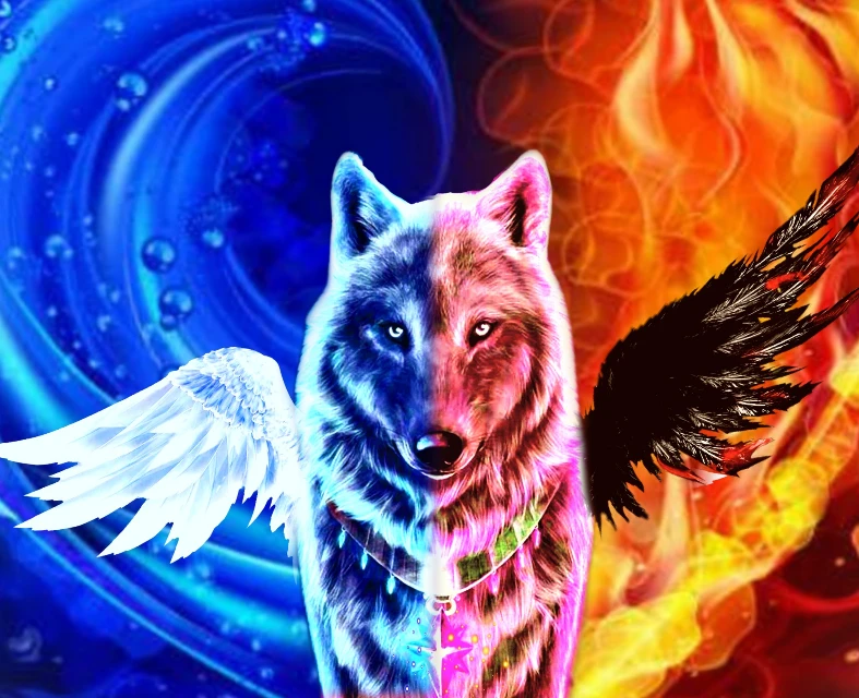 Fire Water Wolf Powers Image By Vanessa