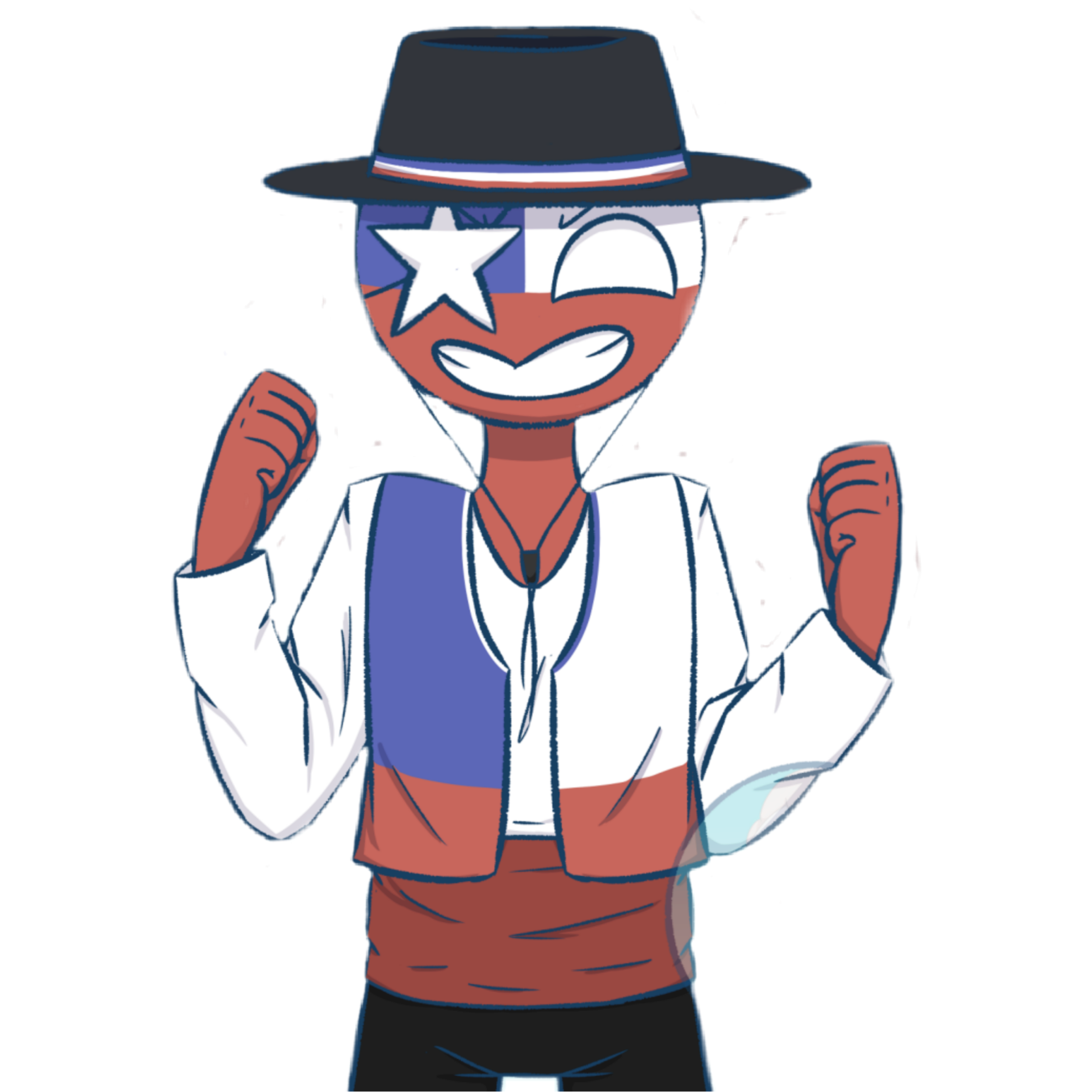 Sticker Countryhumans Chile Sticker By Xxhungerausxx