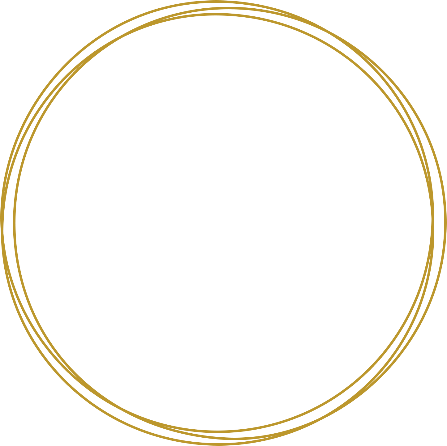 Circulo dorado png