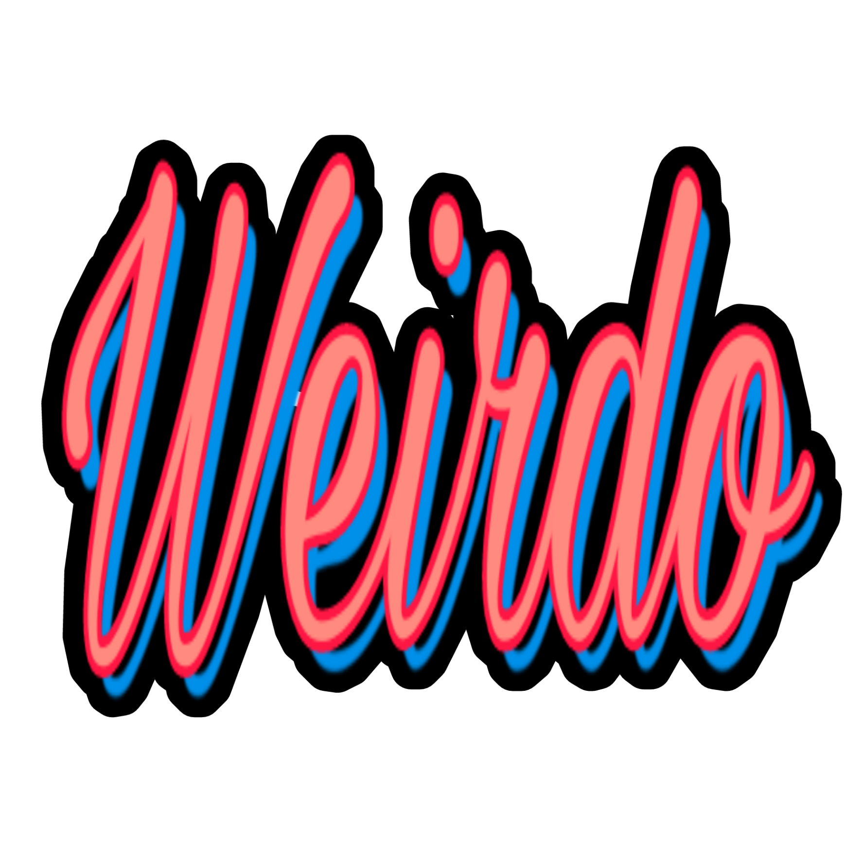 weird-weirdo-weirdos-weirdest-cool-sticker-by-eanbee-00