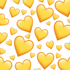 edits iphone hearts yellow emoji freetoedit